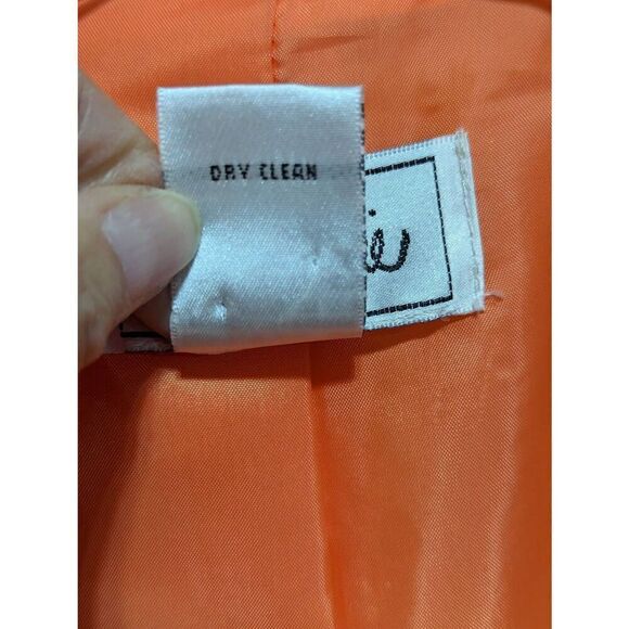 Bob Mackie Women's Beautiful Orange & Tan Trim Traditional Style Blazer Jacket S - Picture 6 of 6